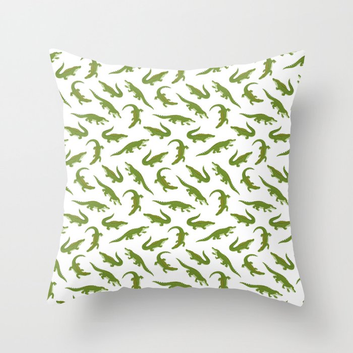 Alligator Throw Pillow