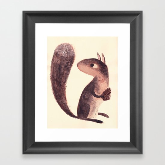 Squirrel Framed Art Print