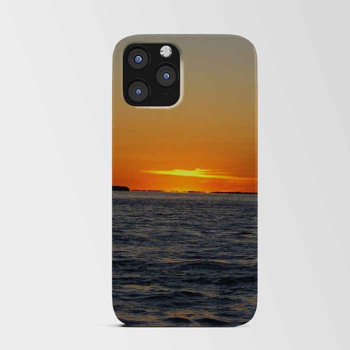 Argentina Photography - Beautiful Sunset Over The Blue Ocean iPhone Card Case