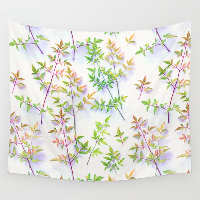 Leaves in the Light Wall Tapestry