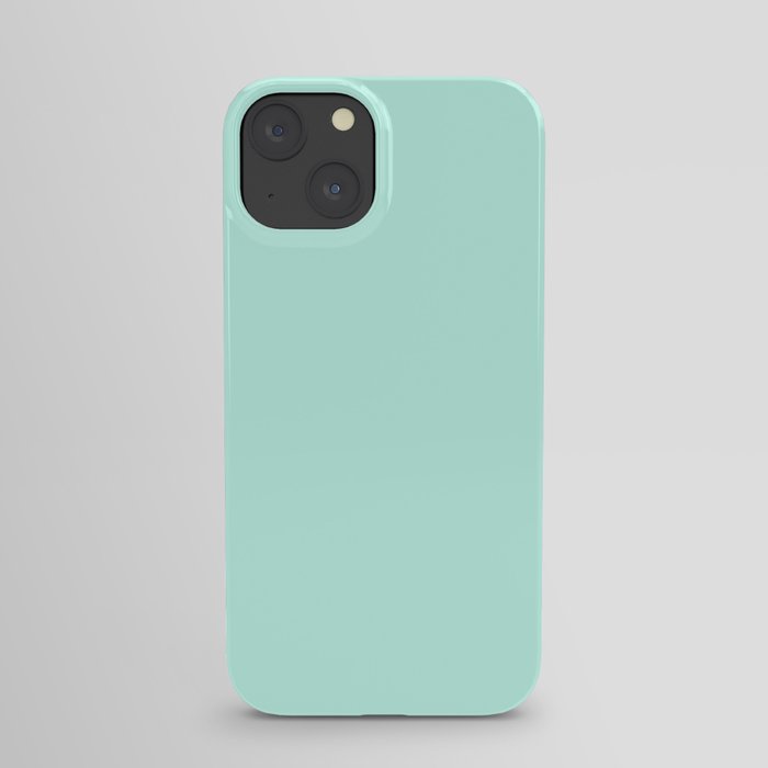 Pastel Mint - Sea Foam - Light Blue Green - Solid Color iPhone Case