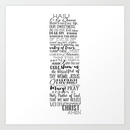 Virgin Mary Artwork Prints Lifestyle6 graphic about Hail Holy Queen Prayer Printable identified as Virgin Mary Artwork Prints Lifestyle6