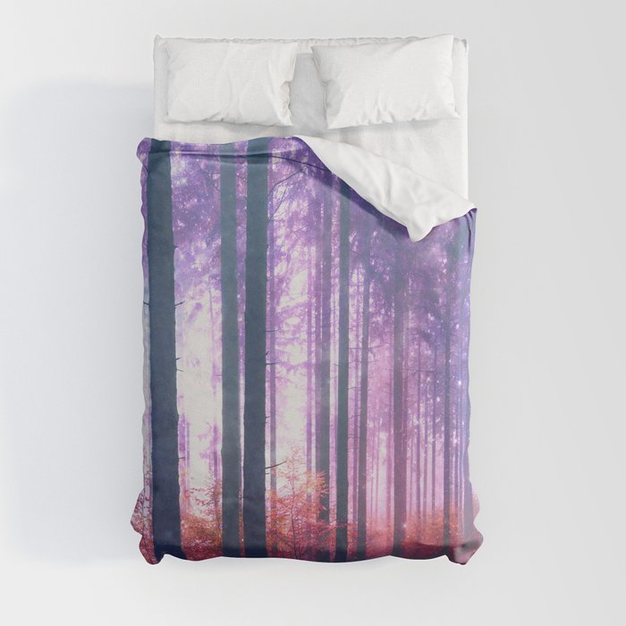 Woods in the outer space Duvet Cover