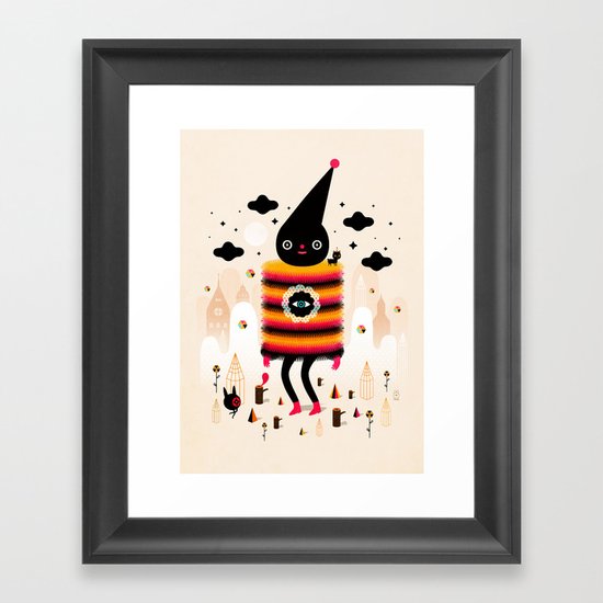 Mr. Wooly Framed Art Print
