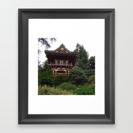 China Photography - Temple Surrounded By The Dense Forest Framed Art Print