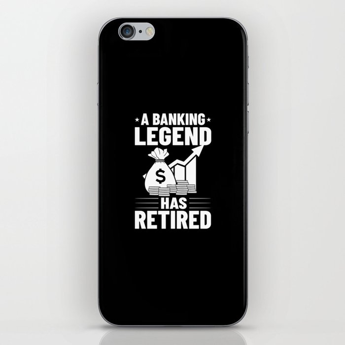 Retired Banker Investment Banking Money Bank iPhone Skin