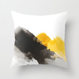 Yellow Mountain Throw Pillow
