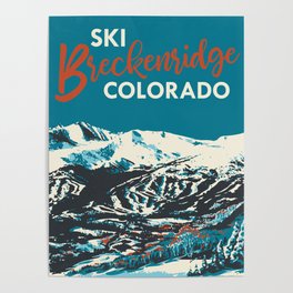 Vintage Breckenridge Ski GPS Poster