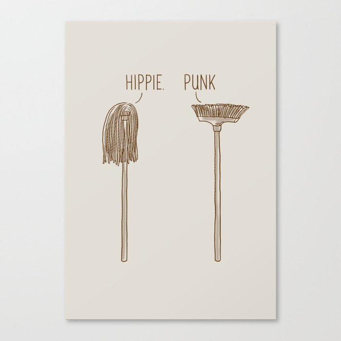 Hippie and Punk Canvas Print