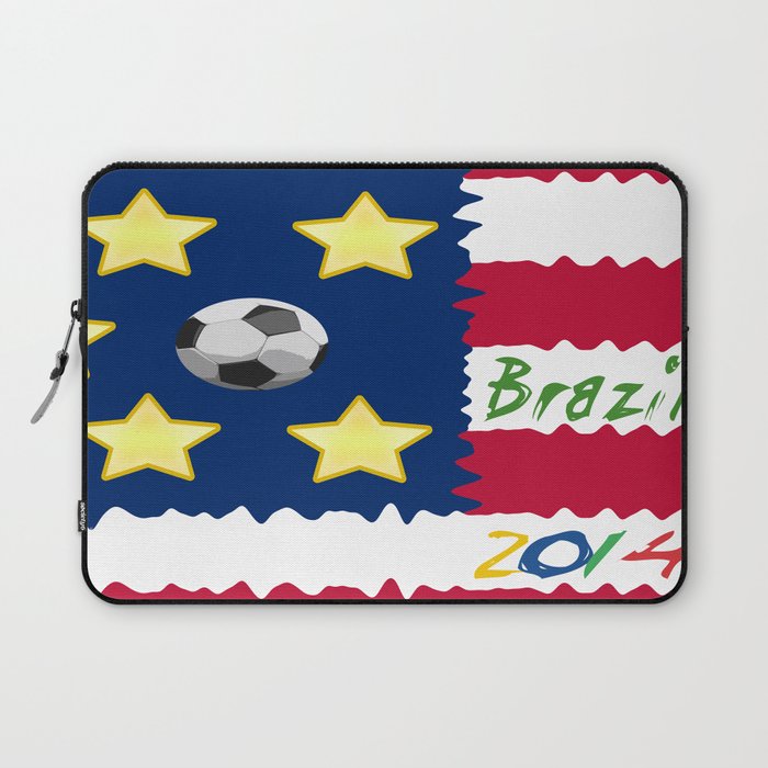USA Soccer in Brazil 2014 Laptop Sleeve