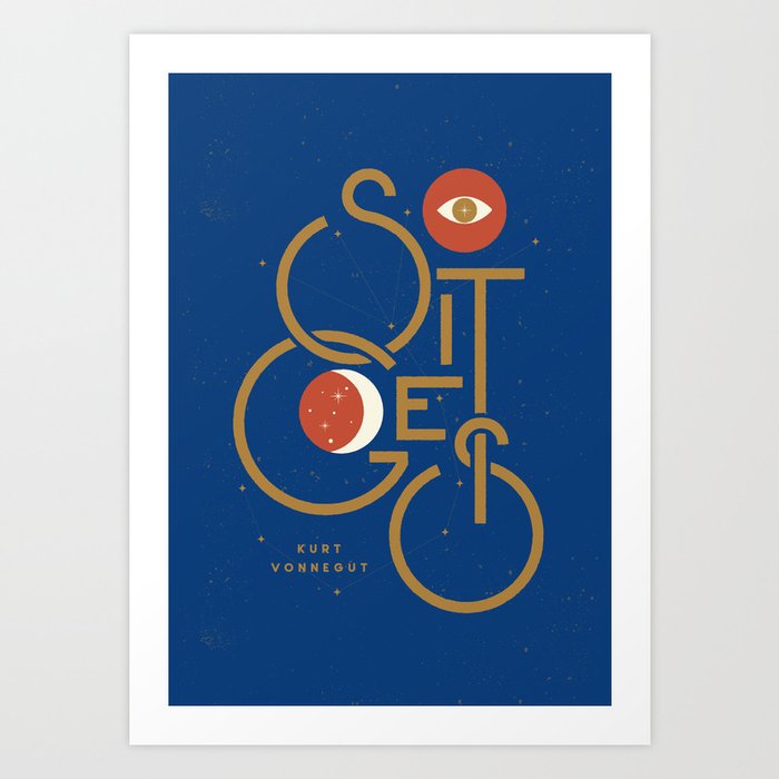 "So It Goes" — Kurt Vonnegut Art Print