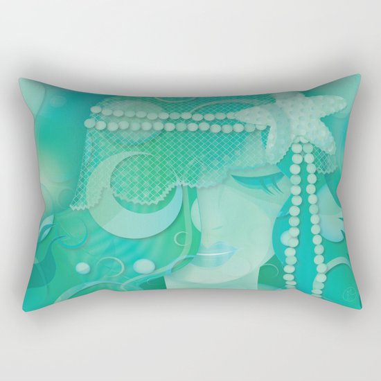 Mermaid III - Ice Queen Rectangular Pillow