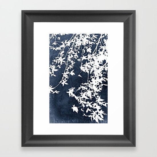 blue Framed Art Print