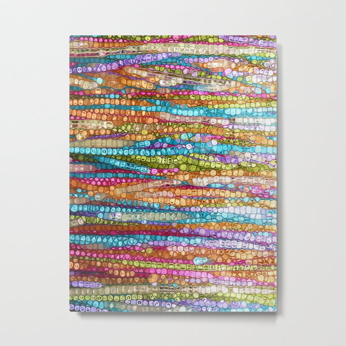 Rainbow Mosaic Metal Print