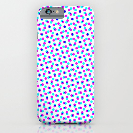 PINK & BLUE DOT iPhone & iPod Case