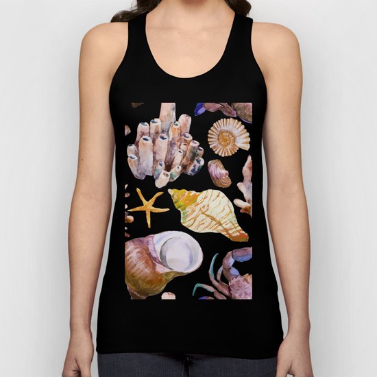 Sea Life Pattern 12 Unisex Tank Top