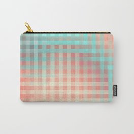 Pattern light plaid pastel retro geometry Carry-All Pouch | Beautifulplaid, Turquoise, Checkeredpattern, Pastel, Lightturquoise, Patternlight, Retro, Beigeplaid, Graphicdesign, Retroplaid 