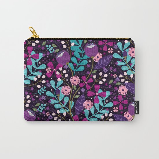 Starlight Blooms Carry-All Pouch