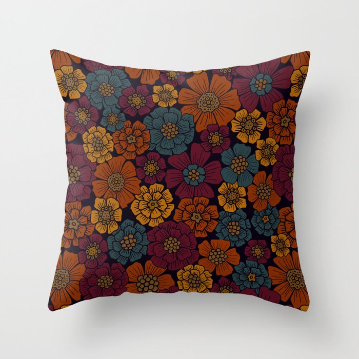 Dark top burgundy pillows