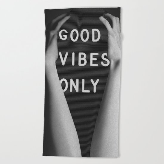good vibes onley Beach Towel