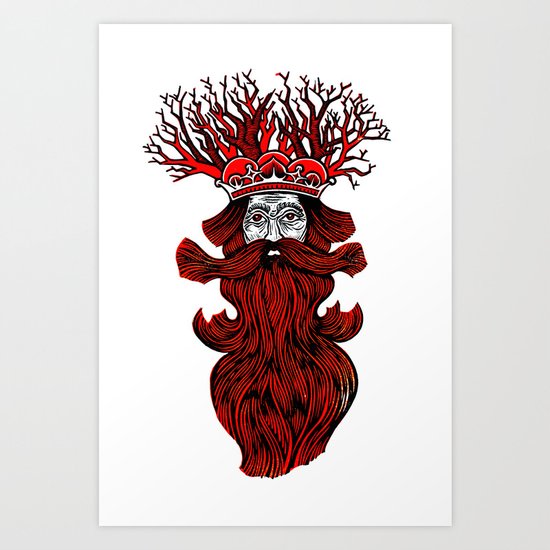 Tree Beard Art Print