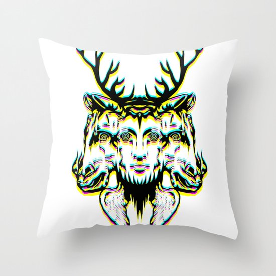 GOD II Psicho Throw Pillow