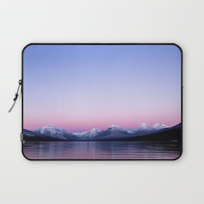 pastel mountain lake sunset Laptop Sleeve