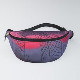 triumphal arch, red cloud architecture Fanny Pack