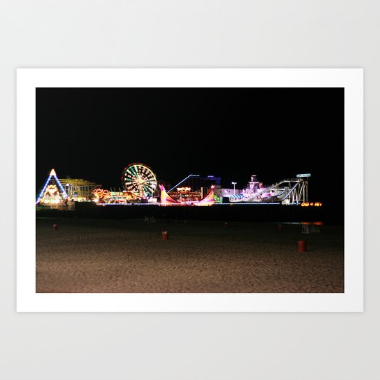 Casino Pier, Seaside Art Print