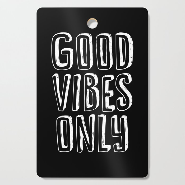 Good Vibes Only Black White Typography Poster Black And White
