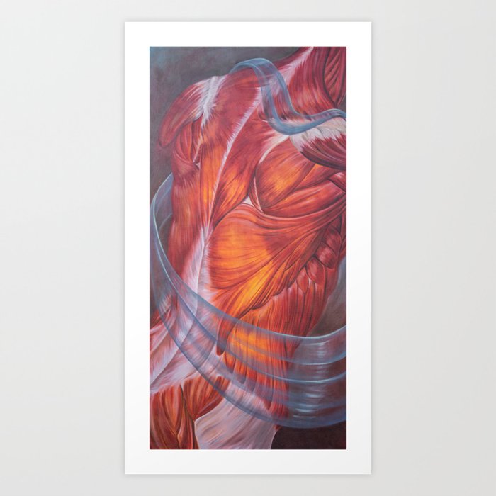 Anatomical back Art Print