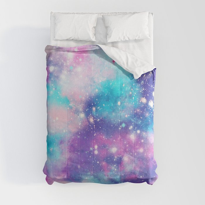 Pretty Pastel Galaxy Comforter