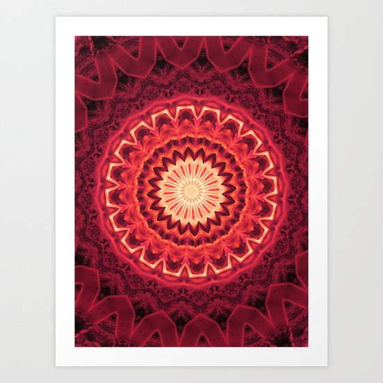Fire Mandala Art Print