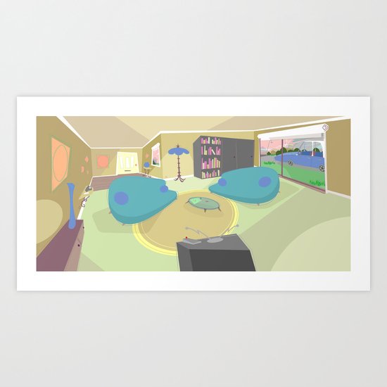 The livingroom Art Print