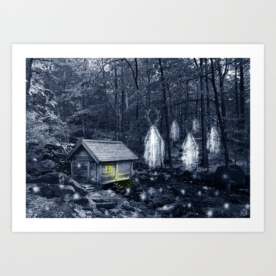we are the shadow's shadow Art Print