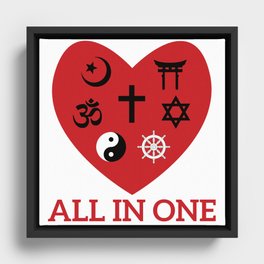 All in one Framed Canvas
