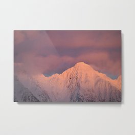 Pink Mountain Metal Print