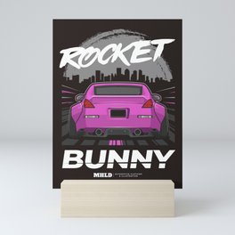 Rocket Bunny Sport Car Illustration Mini Art Print