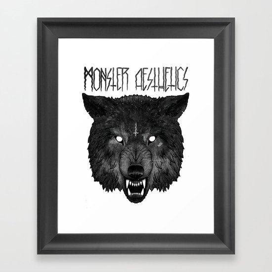 ‡ hell hound ‡ Framed Art Print