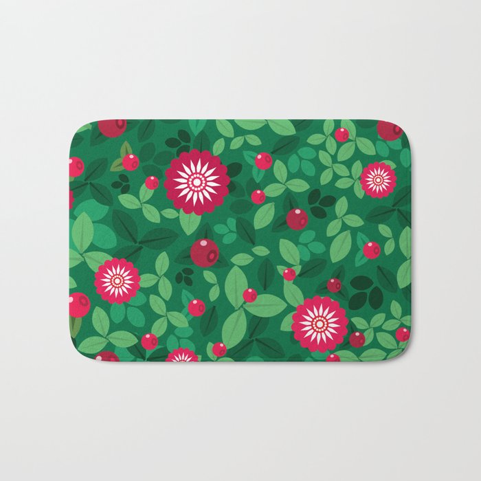 Lingonberries Bath Mat