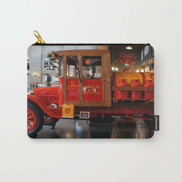 Vintage fire department engine tanker truck color photograph / photography Carry-All Pouch
