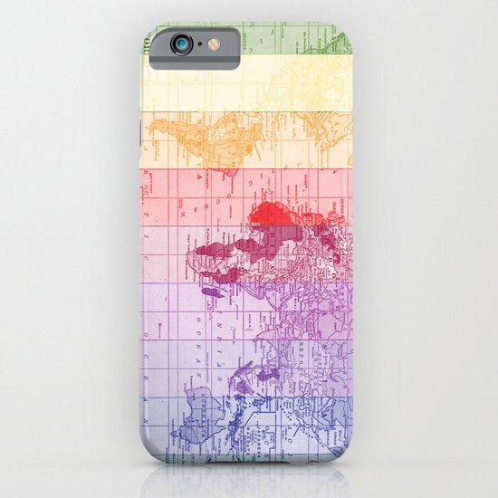 Rainbow World Map iPhone & iPod Case