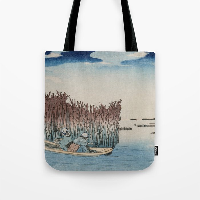 Japanese Woodblock art Famous Places in the Eastern Capital: Omori Tote Bag