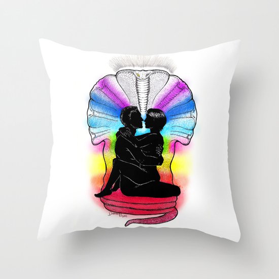 SHAKTI KUNDALINI - the Sacred Sex Throw Pillow