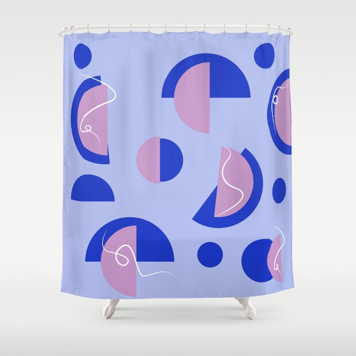 Dancing shapes Shower Curtain