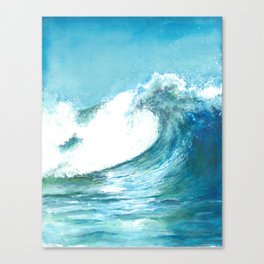 Bleu de l'ocean Canvas Print