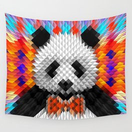 Geo Panda Wall Tapestry