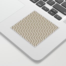 Wave lines - Home Decor Cream Solid Zigzag Sticker