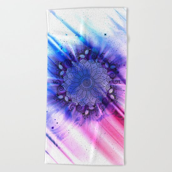 Mandala - Inverse Universe II Beach Towel