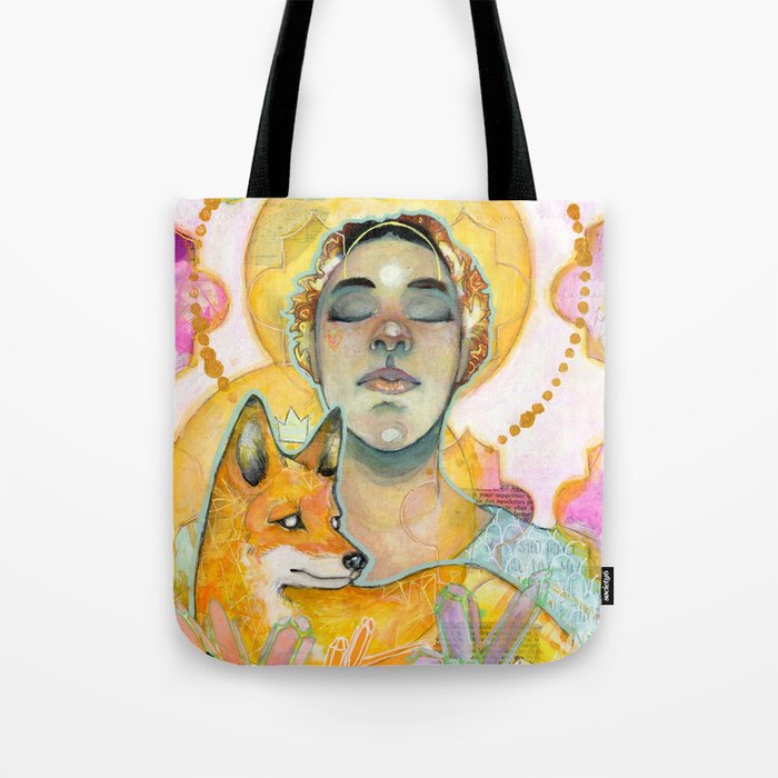 The Goddess and the Fox Tote Bag